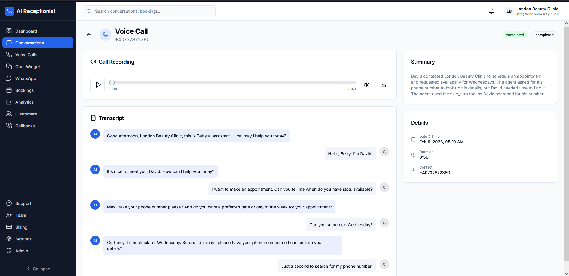 Transkripsi Panggilan Suara